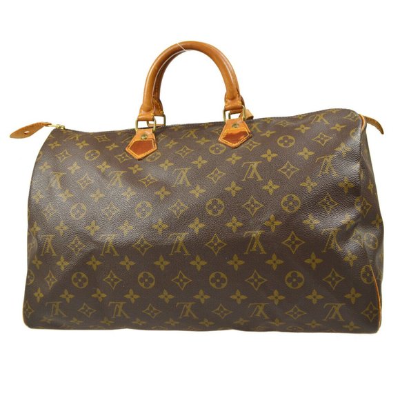 LOUIS VUITTON SPEEDY 40 HAND BAG PURSE MONOGRAM CANVAS - Picture 2 of 12